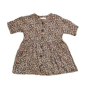 Zara Animal Print Blouse Girls 8